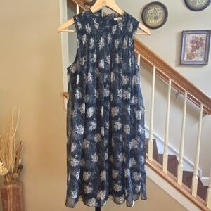 Joie Sleeveless Mini Dress Baltic Print Size Small